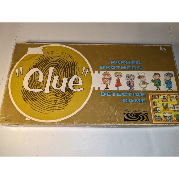 Vintage 1963 Original CLUE Detective Board Game Parker Brothers Complete - Picture 14 of 15